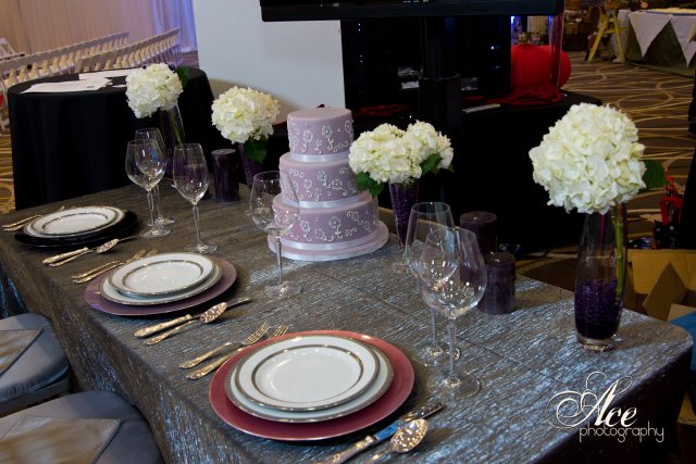 music city events, enchanted brides show, bridal show, ombre, purple